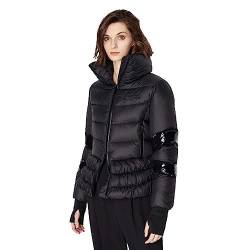 Armani Exchange Women's Limited Edition We Beat as One Funnel Neck Puffer Shell Jacket, Black, Medium von Armani Exchange