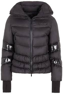 Armani Exchange Women's Limited Edition We Beat as One Funnel Neck Puffer Shell Jacket, Black, Small von Armani Exchange