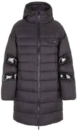 Armani Exchange Women's Limited Edition We Beat as One Hooded Puffer Dress Coat, Black, Small von Armani Exchange