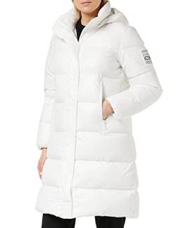 Armani Exchange Women's Long, Side Patch Logo Down Coat, White, Medium von Armani Exchange