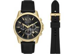 Chronograph ARMANI EXCHANGE "AX7133SET" Armbanduhren schwarz Herren Quarzuhren von Armani Exchange