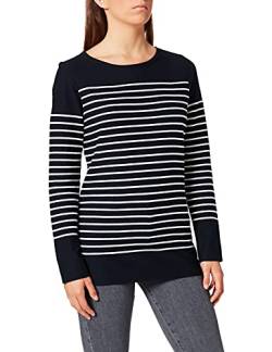 Armor Lux Damen Arzal Pullover, Rich Navy/Weiß, 38 von Armor Lux