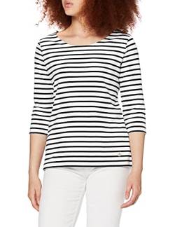 Armor Lux Damen Marinière Guerande Héritage Femme T-Shirt, Weiß/Rich Navy, 40 (Herstellergröße: 3) von Armor Lux