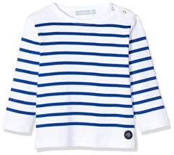 Armor Lux Unisex Baby Amiral T-Shirt, Mehrfarbig (Blanc/Etoile Dw5), 6-12 Monate (Herstellergröße: 12Monate) von Armor Lux