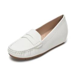 Aro Lora Damen Klassische Loafer Mokassins Slipper Damen Mokassins Beige 37 EU von Aro Lora