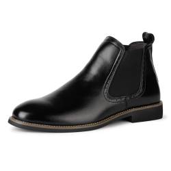 Aro Lora Herren Chelsea Stiefel aus Wildleder Klassische Slip on Stiefel für Herren Schwarz 202PU 45 von Aro Lora