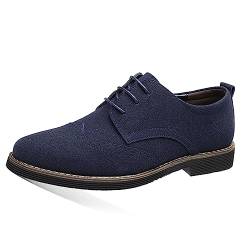 Herren Hochzeit Brogue Schuhe Anzugschuhe Derby Schnürhalbschuhe Oxfords Klassische Business Schuhe Blau 41 von Aro Lora