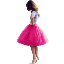 AromaHua TüllRöcke tüll Unterrock Ballett Tutu Röcke Damen Ballettrock Petticoat Skirt 5 Schichten Prinzessin Rock Tutu Dress 50s Mode Straße schießen Kleid Weinlese Retro Kleid A line Kleid von AromaHua