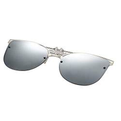 Aroncent Sonnenbrille Clip Aufsatz Clip on Unisex Vorhänger Brille Polarisiert Sunglasses von Aroncent