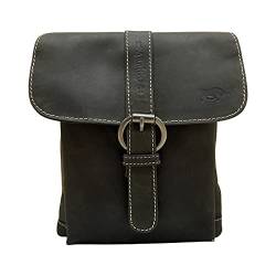 Arrigo Frauen Damen Umhängetasche Leder Crossover Schultertasche Kleine Ledertasche Vintage Büffelleder 20 x 5 x 17 cm von Arrigo