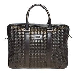 Arrigo Leder Laptoptasche 15.6 Zoll Herren und Damen Echtleder Aktentasche Umhängetasche Schultertasche Businesstasche Schwarz • 29 x 40 x 7 cm von Arrigo