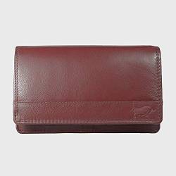 Arrigo Unisex-Adult 01B-301R Wallet with Flap, Donkerrood, Large von Arrigo