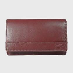 Arrigo Unisex-Adult Flap Wallet with RFID Protection, Dark red, Large von Arrigo