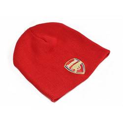 Arsenal FC Fußball Strick Beanie Mütze (Einheitsgröße) (Rot) von Arsenal F.C.