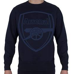 Arsenal FC - Herren Sweatshirt mit Vereinswappen - Offizielles Merchandise - Geschenk für Fußballfans - Blau - L von Arsenal FC