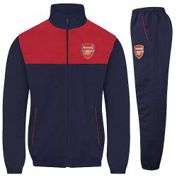 Arsenal FC - Herren Trainingsanzug - Jacke & Hose - Offizielles Merchandise - Geschenk für Fußballfans - Dunkelblau & Rot - S von Arsenal FC