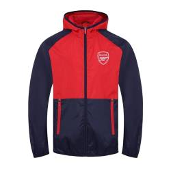 Arsenal FC - Herren Wind- und Regenjacke - Offizielles Merchandise - Geschenk für Fußballfans - Dunkelblau & Rot - M von Arsenal FC