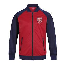 Arsenal FC - Jungen Trainingsjacke im Retro-Design - Offizielles Merchandise - Geschenk für Fußballfans - Rot/Dunkelblau - 12-13 Jahre von Arsenal FC