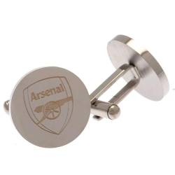 Arsenal FC - Manschettenknöpfe, Rund, Edelstahl (Einheitsgröße) (Silber) von Arsenal FC