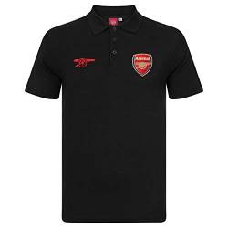 FC Arsenal Herren Polo-Shirt mit originalem Fußball-Wappen - Geschenk - Schwarz - 3XL von Arsenal FC