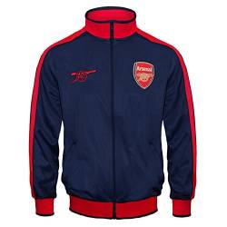 FC Arsenal Jungs Retro-Trainingsjacke - Original-Fußballgeschenk -100% Polyester - Marineblau - 12-13 Jahre von Arsenal FC