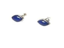 Art Gecko Ohrstecker Lapis Lazuli Marquiseschliff Sterling-Silber 925 5 x 10 mm von Art Gecko