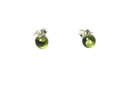 Ohrstecker Sterling-Silber 925 rund Peridot 5 mm (PDST2212161) von Art Gecko