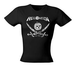 HELLOWEEN - Pirate - Damen Girlie Girl Shirt - Größe Size M von Art Worx