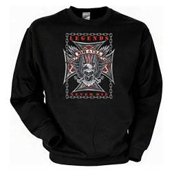 Biker Sweat-Shirt - original US Motive Legends Never Die - Langarm-Shirt für echte Kerle von Art & Detail Shirt