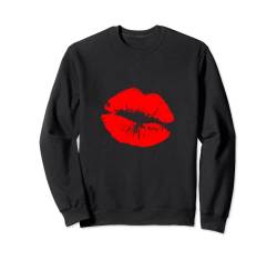 Rote Lippen Sweatshirt von ArtAttack