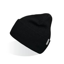 Artexia Mütze Herren und Mütze Damen Ökologisch aus Polywolle Beanie Mütze Unisex Wintermütze Strickmütze (Schwartz) von Artexia