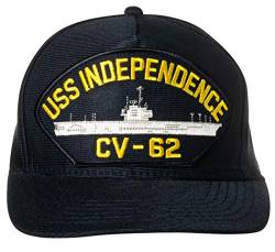 United States Navy USS Independence CV-62 Flugzeugtr?ger Schiff Emblem Patch Hut Marineblau Baseballkappe von Artisan Owl