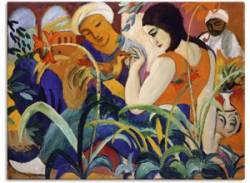 Wandbild ARTLAND "Orientalische Frauen. 1912" Bilder Gr. B/H: 80 cm x 60 cm, Leinwandbild Gruppen & Familien, 1 St., bunt Kunstdrucke von Artland