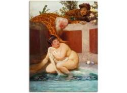 Wandbild ARTLAND "Susanna im Bade. 1888" Bilder Gr. B/H: 60 cm x 80 cm, Leinwandbild Frau, 1 St., bunt Kunstdrucke von Artland