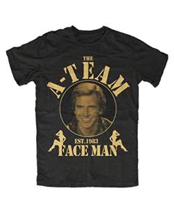 A-Team Face Man T-Shirt, Farbe: Schwarz, Größe: XXL von Artshirt Factory