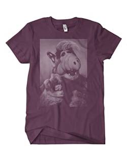 Alf T-Shirt, Farbe: Burgund, Größe: XXL von Artshirt Factory