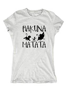 Artshirt Factory Hakuna Matata Girlie M2, Größe: M, Farbe: Weiß von Artshirt Factory