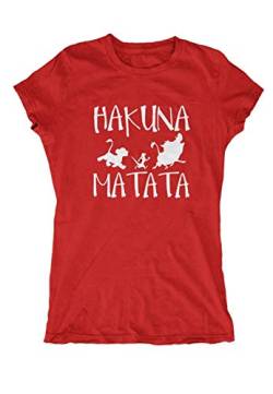 Artshirt Factory Hakuna Matata Girlie M2, Größe: S, Farbe: Rot von Artshirt Factory