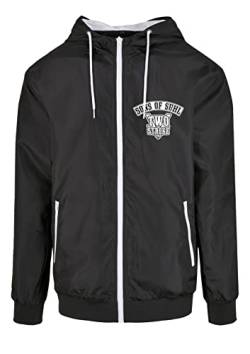 Artshirt Factory Sons Of Suhl KR51 Windbreaker Jacke, Farbe: Schwarz/Weiß, Größe: 2XL von Artshirt Factory