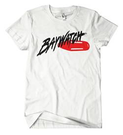 Baywatch T-Shirt (L, Weiß) von Artshirt-Factory