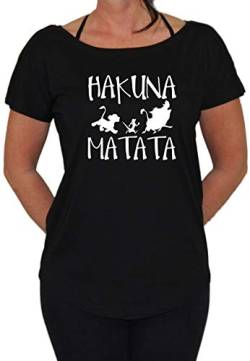 Hakuna Matata Loose Fit Girlie M2, Farbe: Schwarz, Größe: M von Artshirt Factory