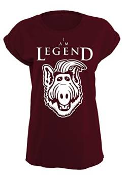 I Am Legend ALF Loose Girlie, Farbe: Burgund, Größe: S von Artshirt Factory