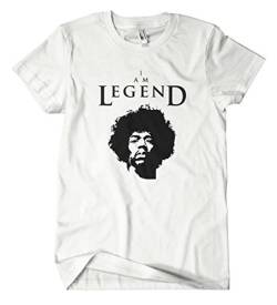 I am Legend Hendrix T-Shirt (L, Weiß) von Artshirt-Factory