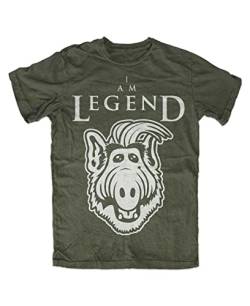IAM Legend Alf T-Shirt Oliv, Größe: L von Artshirt Factory