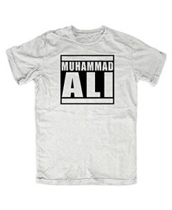 Muhammad Ali Boxing T-Shirt Run DMC (L, Weiß) von Artshirt-Factory