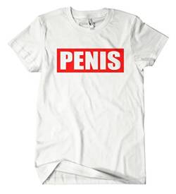 Penis T-Shirt (S, Weiß) von Artshirt-Factory