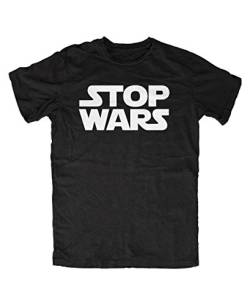 Stop Wars T-Shirt (L, Schwarz) von Artshirt-Factory