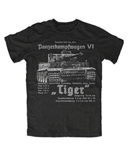 Tiger Panzer T-Shirt, Größe: 5XL von Artshirt Factory