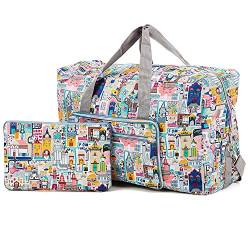 Arxus Große Faltbare Reisetasche Tragen Sie die Reisetasche am Wochenende über dem Gepäck mit Schultergurt von Arxus