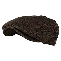 Asalinao Barett Cap Herren Damen Schiebermütze Schirmmütze Newsboy Flat Cap Baskenmütze Stil Kostüm Accessoires Sport Flatcap Schiebermütze Damen Herren Flache Mütze mit Schirm (B) von Asalin